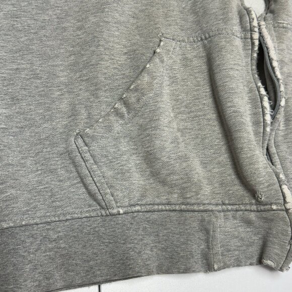 Vintage Anchor Blue Hoodie Sweatshirt Mens L Gray Y2K Surf Streetwear - Picture 6 of 16